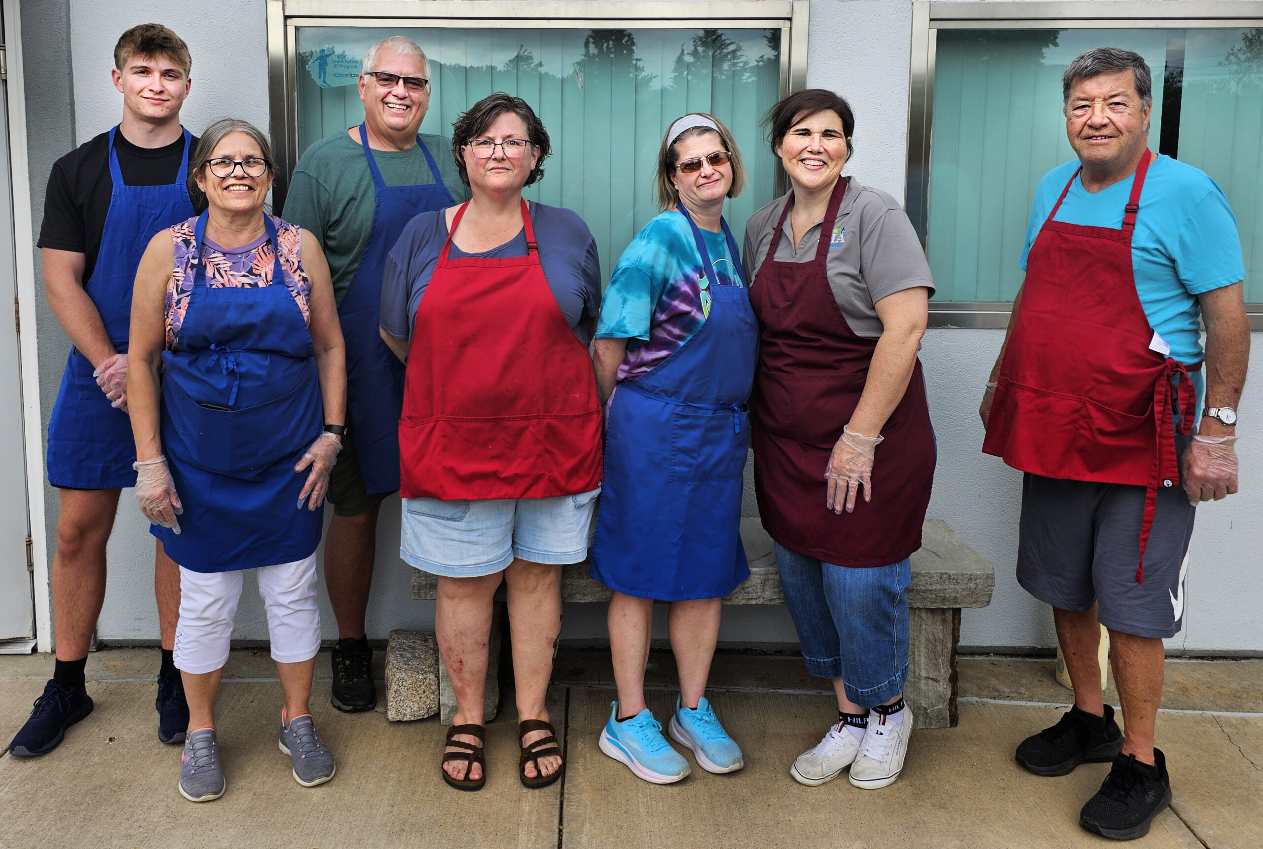 Jessica Turner with the Seven Loaves Soup Kitchen crew